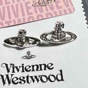 Vivienne Westwood Saturn sliver earrings